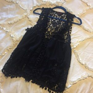 Lace boutique vest